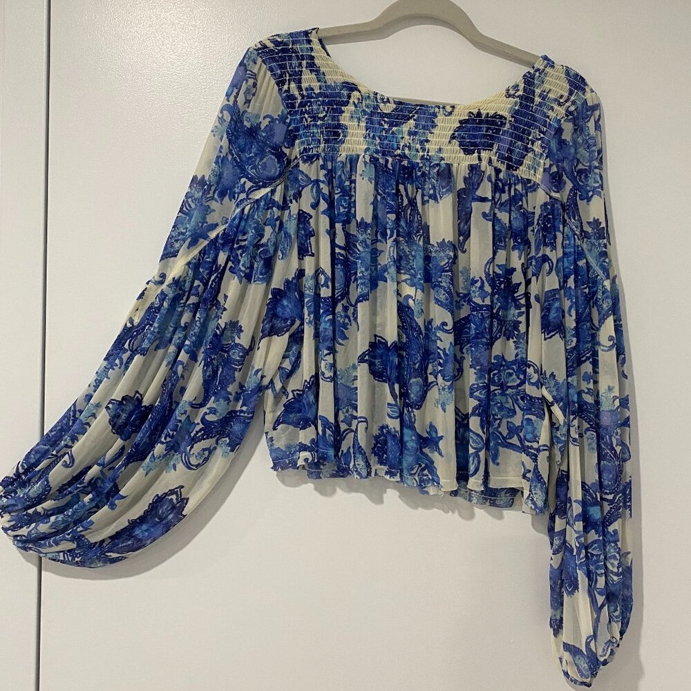 *NWT* Free People Boho Top - L